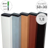 Nosník DAMIPLAST® Zn+PVC 50x30x1,8mm - antracit Délka v mm:: 2000