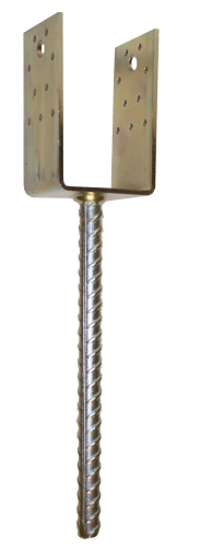 Kotevní patka do betonu typ U 80x80x4mm