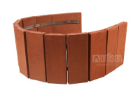 Plastová palisáda Transform rovná 190x21x1010, cihlová - recyklát