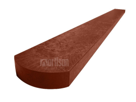 Plastové plotovky Transform půlkulaté 78x21x1000, cihlové - recyklát