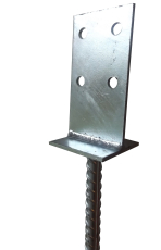 Kotevní patka do betonu typ T 70x70x4mm