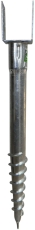 Zemní vrut BAYOS 70x600mm se zakončením typ U 100