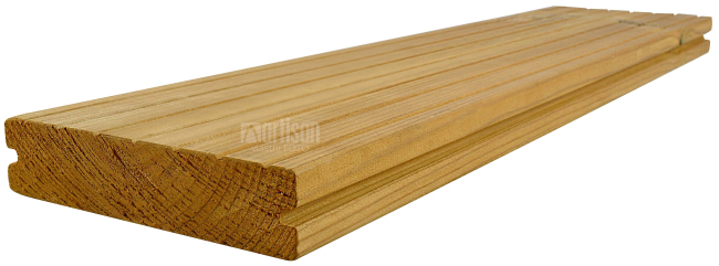 Terasová prkna 26x117x3000 LunaDeck2 ThermoWood® borovice - povrch hrubá drážka, TD 212°C