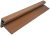 Ukončovací lišta pro WPC obkladové panely lamelové Dřevoplus Profi 54x75x2800 - Teak 