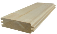 Srubové palubky oboustranné s dvojitým perem 33x121x5400 KP Severský smrk, kvalita AB