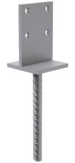 Kotevní patka do betonu typ T 90x90x4mm