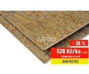 OSB deska 22x675x2500 - 4 PD (pero/drážka po celém obvodu desky)