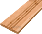 Fasádní obklady - palubky 19x146x4000 KP - Evropský modřín, kvalita AB, dovoz z DE - spodní strana palubky