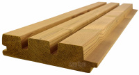 Lamelové obklady s PD - Triple Shadow 32x140x4200 ThermoWood® Severský smrk, TD 212°C